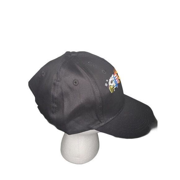 Otto Accessories Adjustable Strap Hat American Eagle Flame OS Logo - Picture 2 of 5